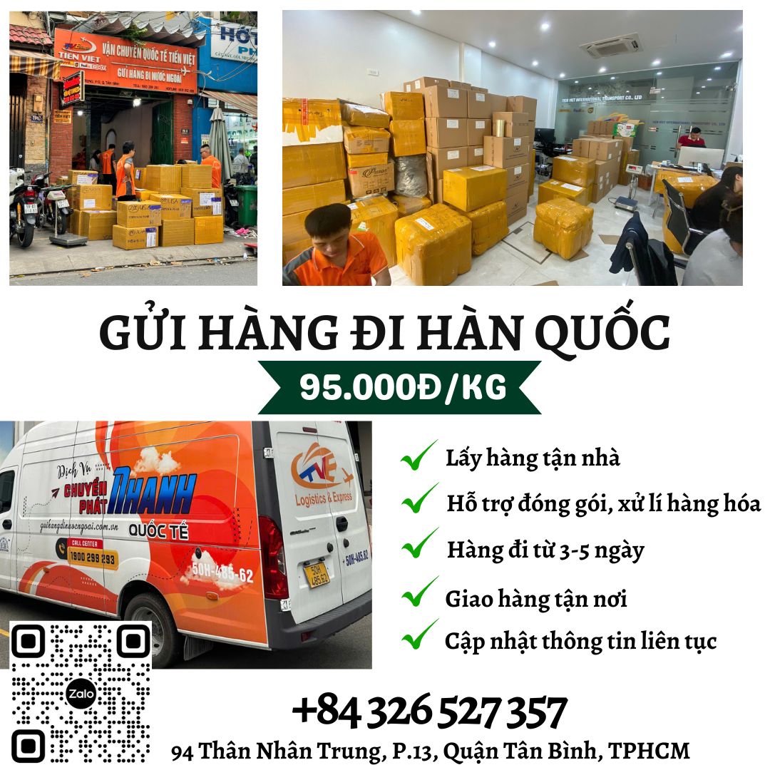 Gửi hàng đi Hàn Quốc - Tiến Việt Express